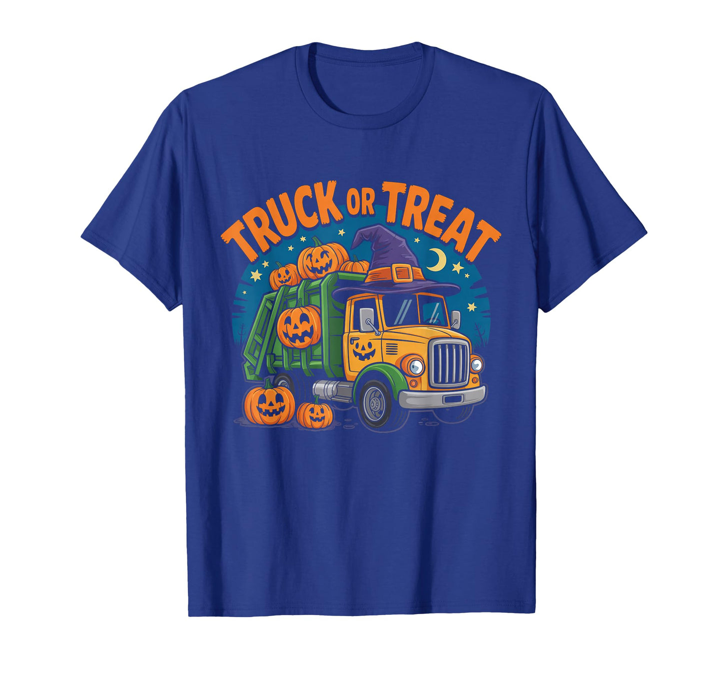 Truck Or Treat Halloween Pumpkin Costume Funny T-Shirt