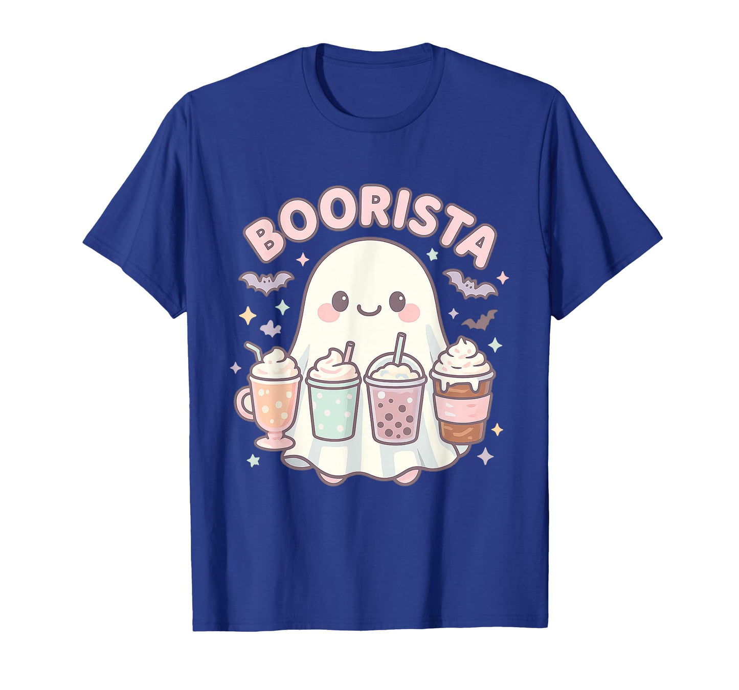 Boorista Barista Ghost Coffee Halloween Spooky Season Funny T-Shirt