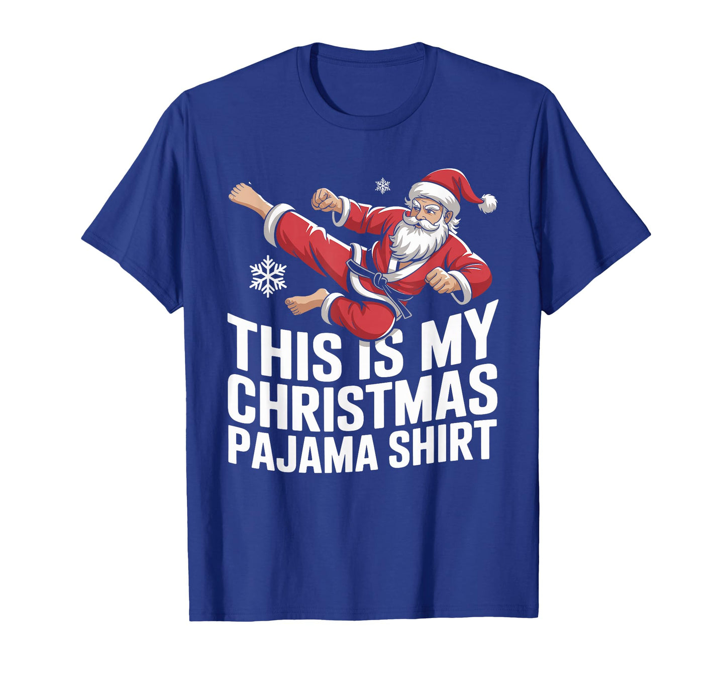 Funny Santa Claus Karate Christmas Martial Arts for Men T-Shirt
