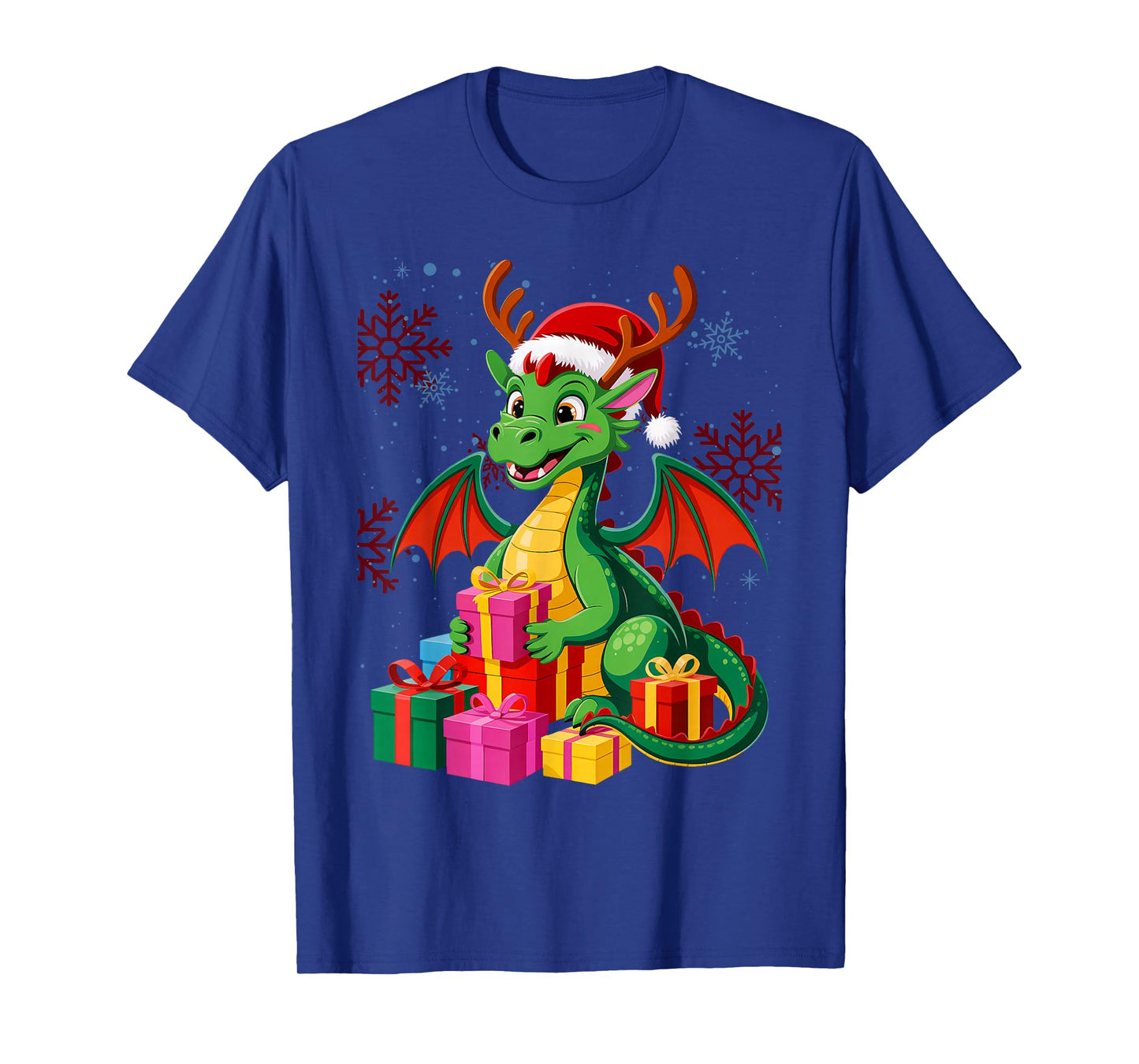 Dragon Santa Claus Ugly Christmas Sweater Dinosaur Dino T-Shirt
