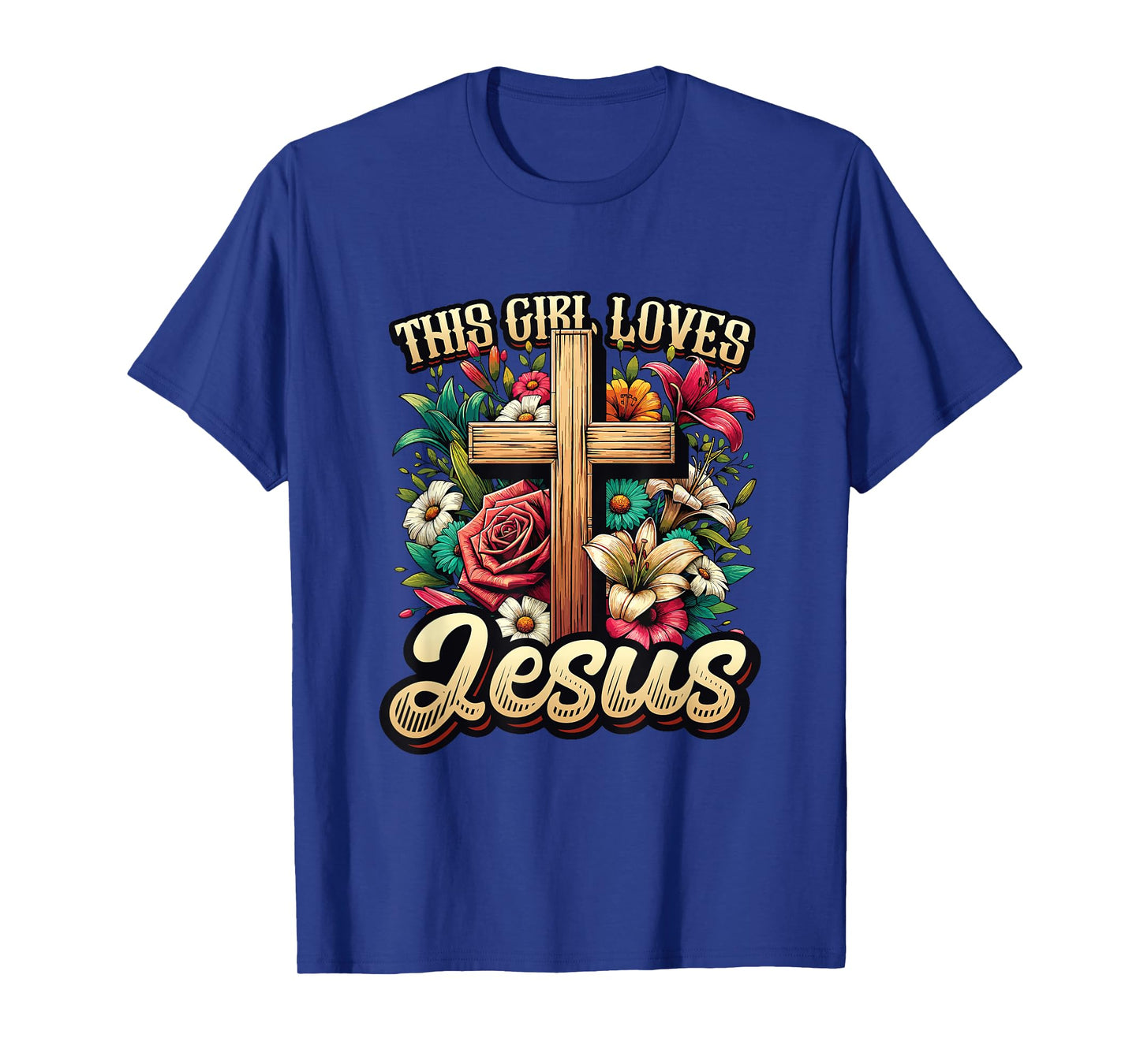 This Girl Loves Jesus Cute Christian Girl Jesus T-Shirt