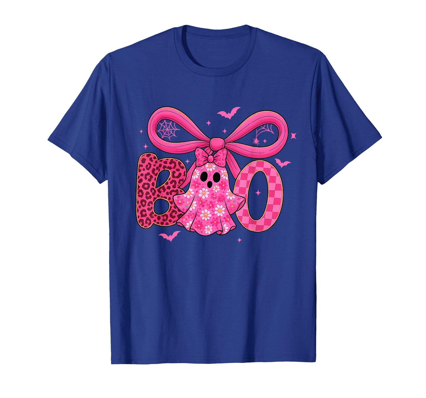 Boo Halloween Pumpkin Pink Ribbon Witch Breast Cancer T-Shirt