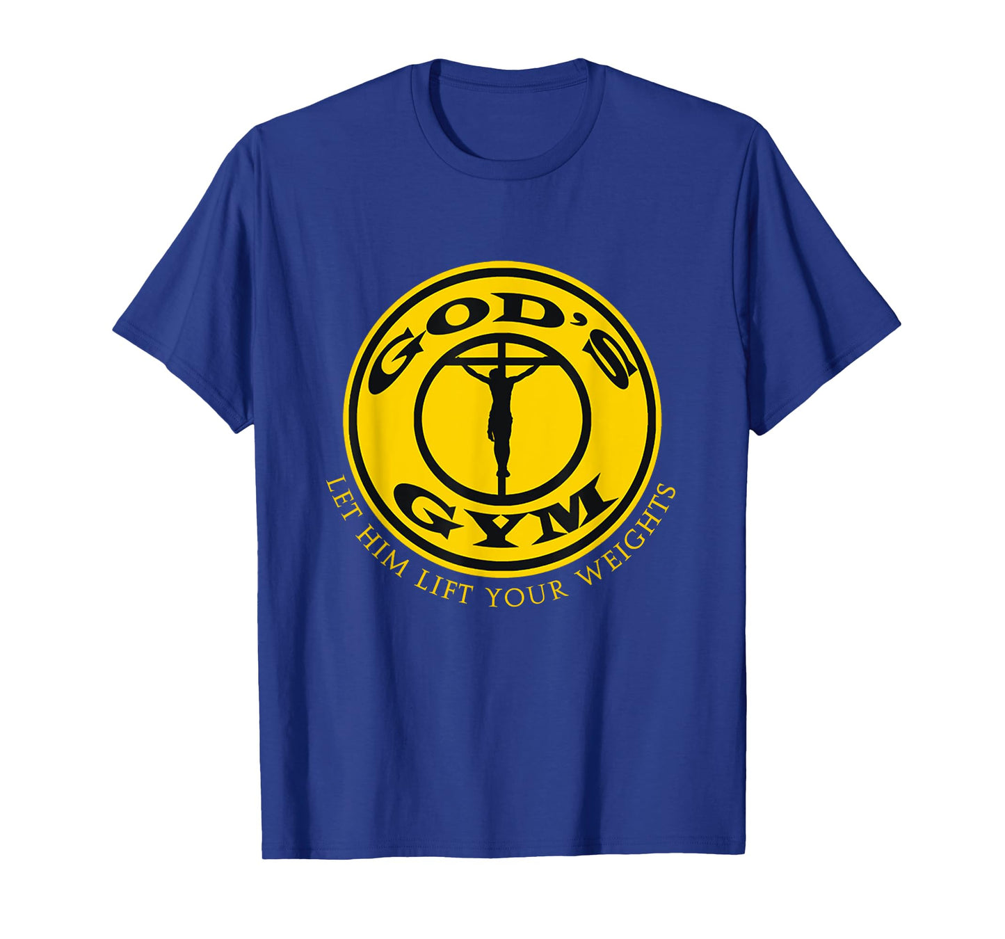 GODS GYM RELIGION T SHIRT Christ Jesus Church Tee T-Shirt