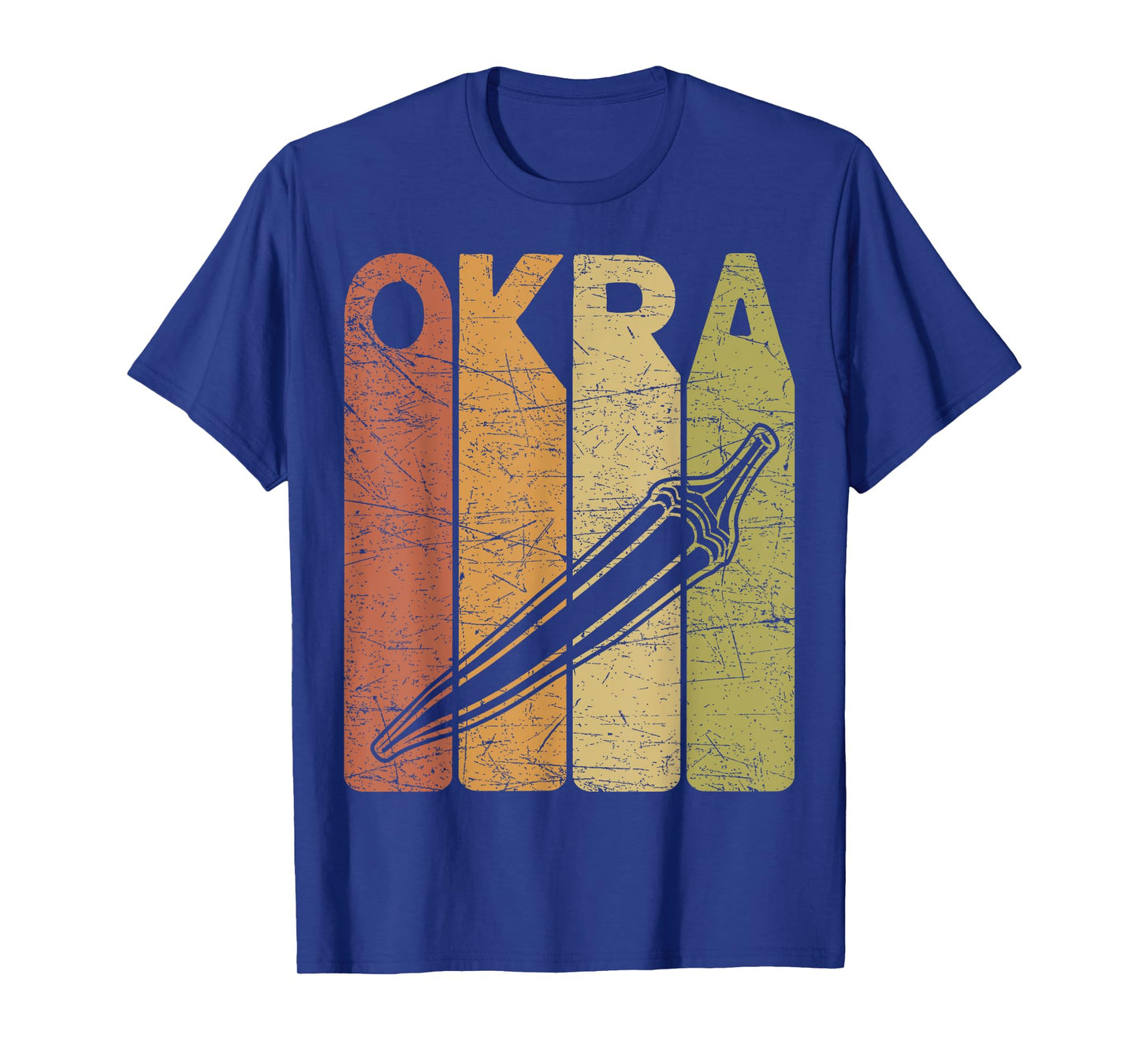 Okra Vintage Okra Vegetable Farmer Retro Okra T-Shirt