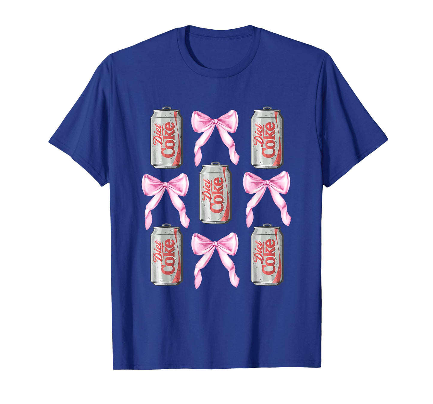 Coca-Cola Diet Coke & Pink Bows Collage Logo Vintage T-Shirt