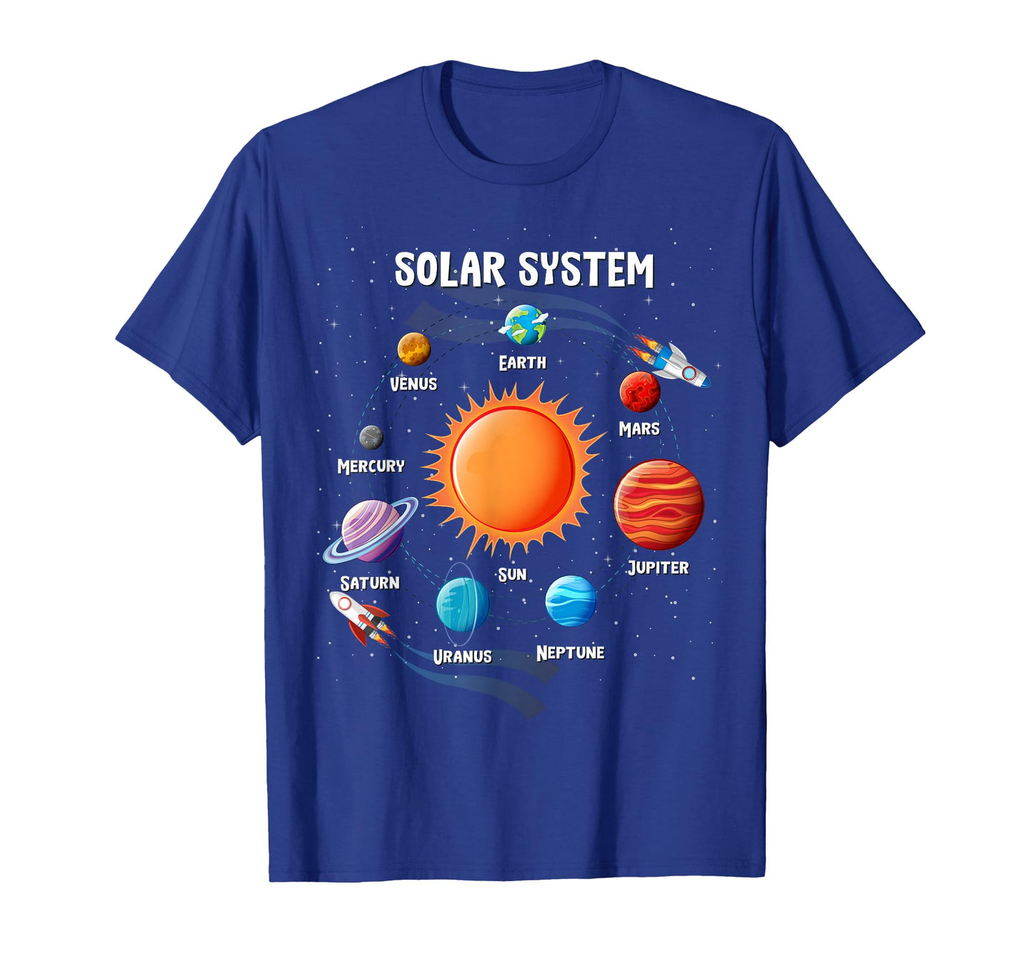 Funny Solar System Astronauts Space Video Games Men Women T-Shirt