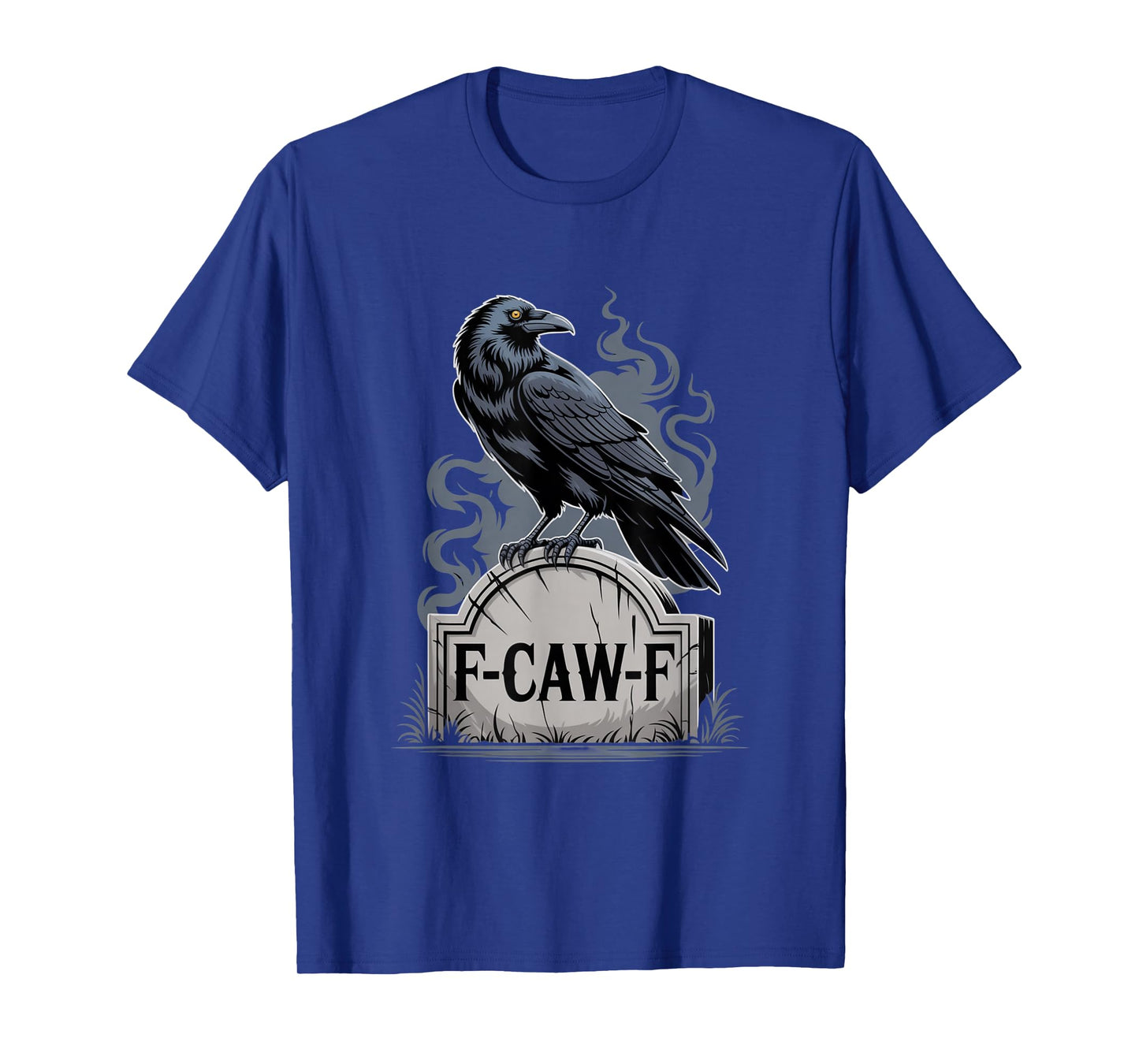 F-Caw-F Crow Funny Gothic Moon Black Bird Halloween T-Shirt