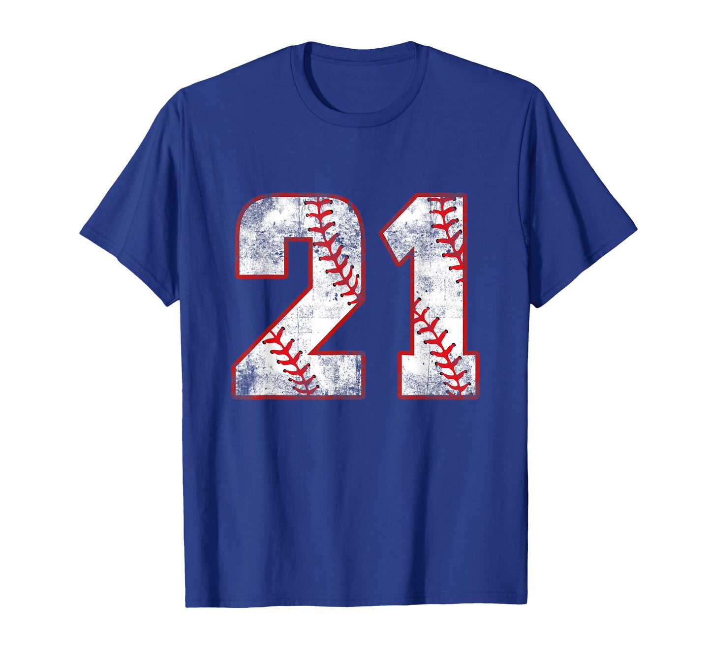 Vintage Baseball 21 Jersey Number T-Shirt