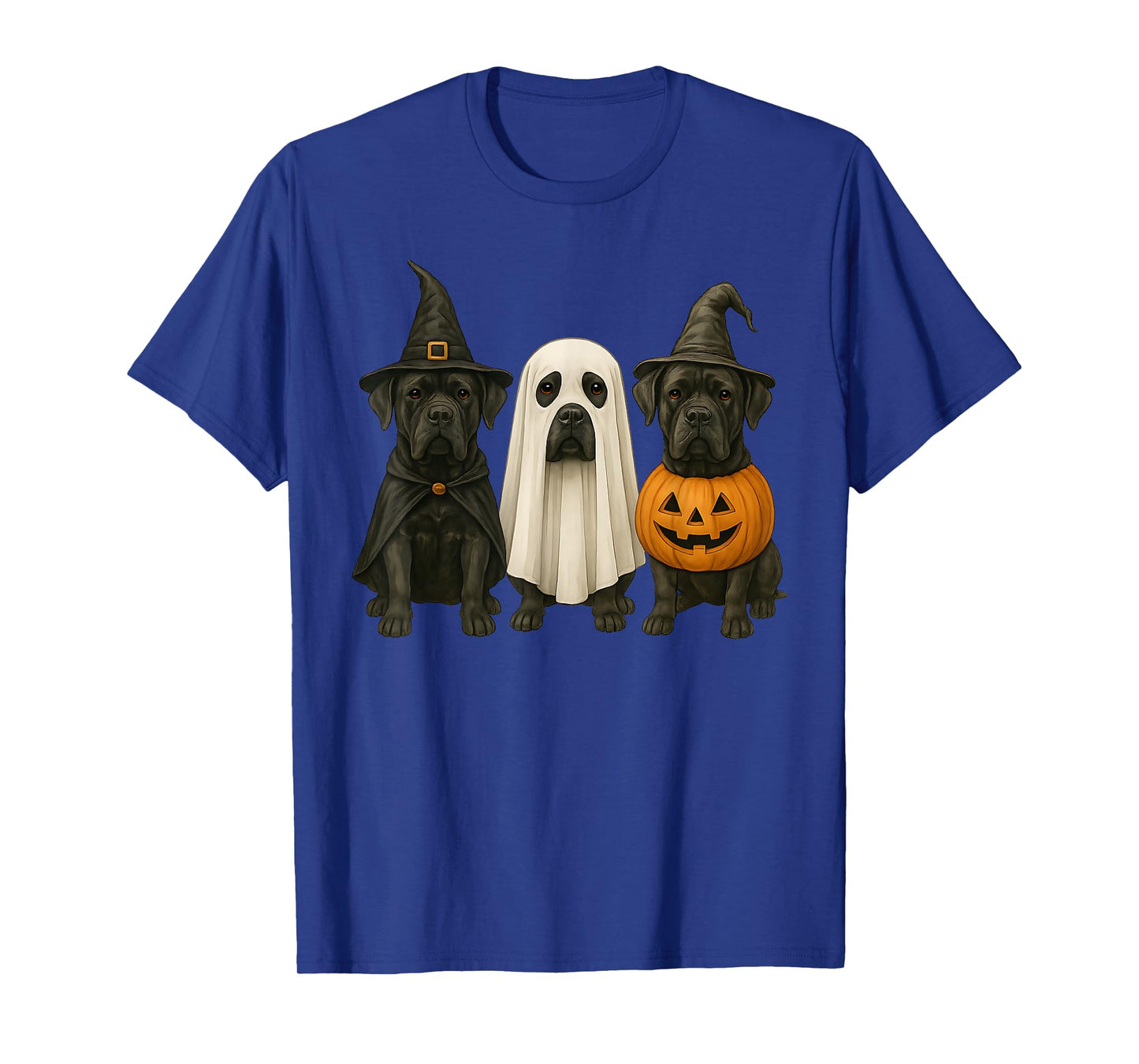 Cane Corso Halloween Dog Witch Ghost Pumpkin T-Shirt