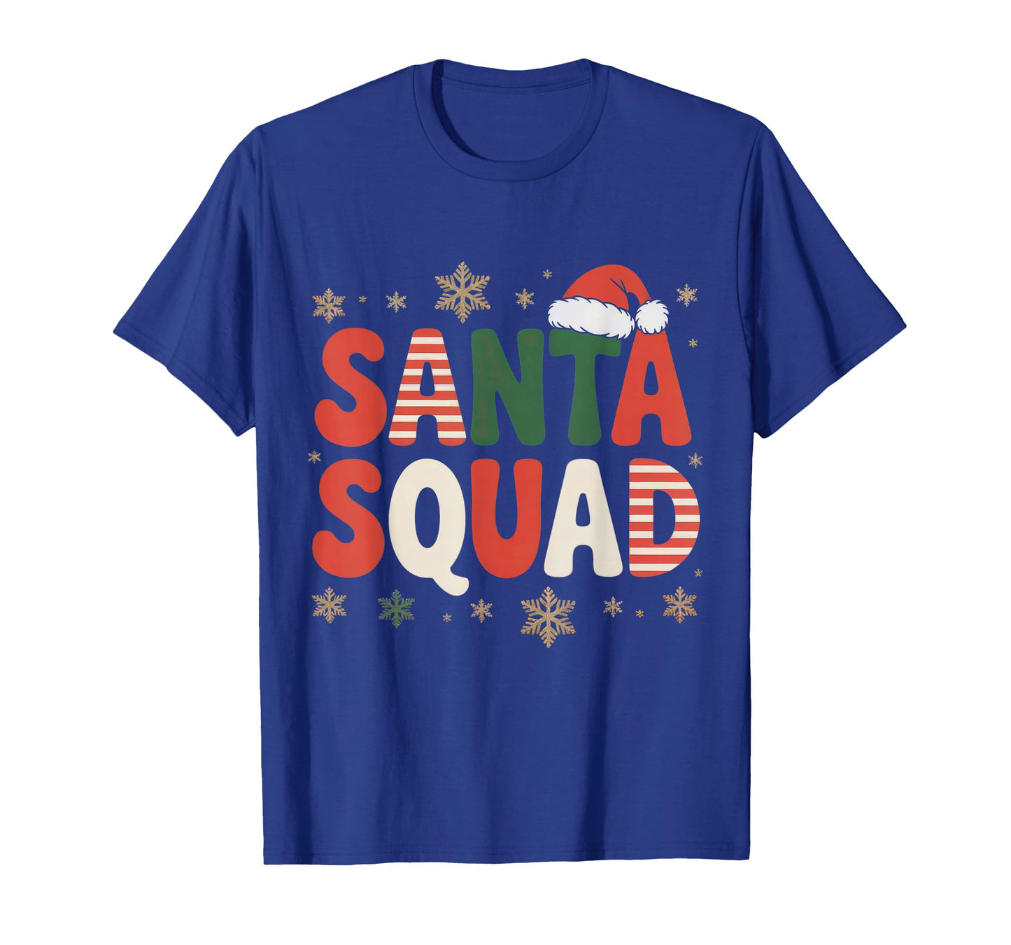 Retro Santa Skate Team Christmas Holiday Matching Vibes T-Shirt