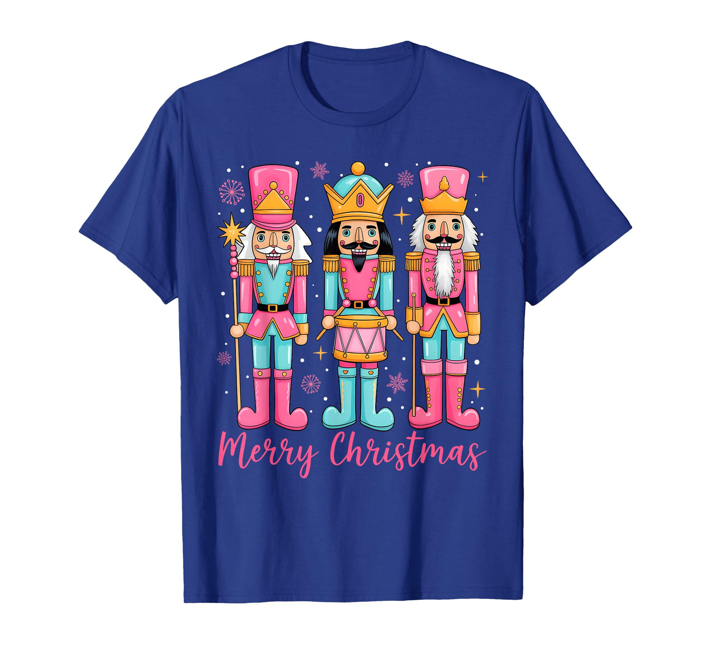 Pink Nutcracker Squad Christmas Ballet Dance Women Kids Girl T-Shirt