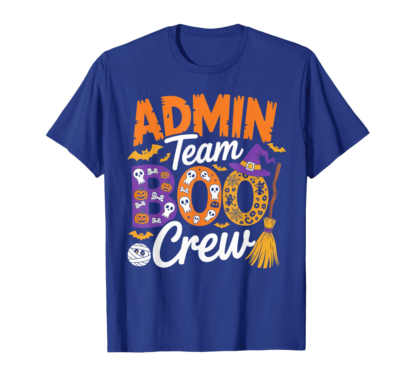 Admin Team Boo Crew Funny Halloween Outfit for Coworkers T-Shirt