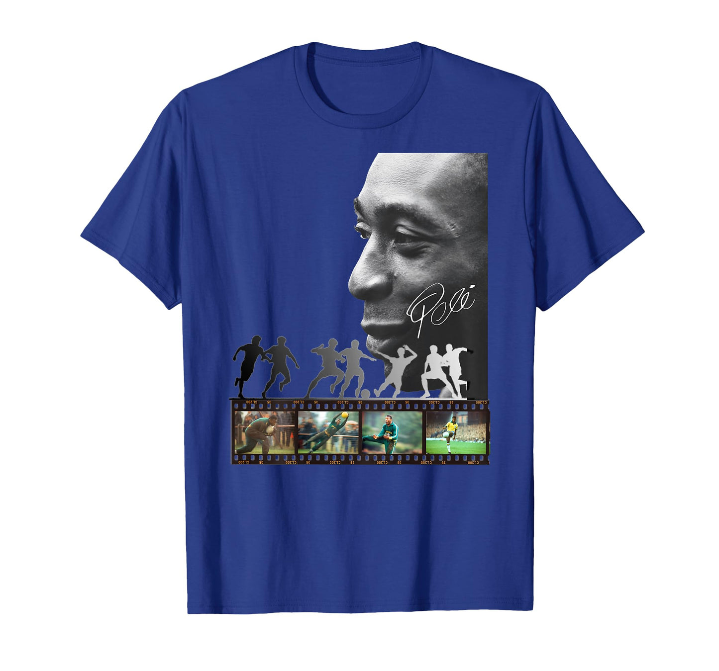 Pele_Brasil_002_Back Printed T-Shirt