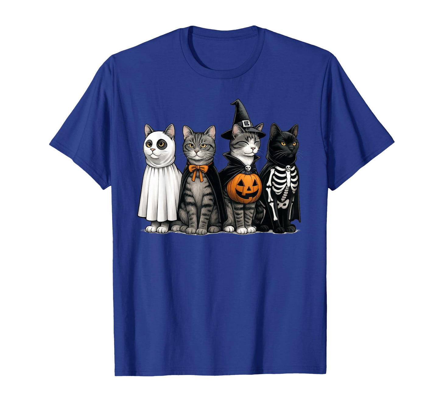 Spooky Witch Boo Cat Keeper Funny Halloween Costume Girl Boy T-Shirt