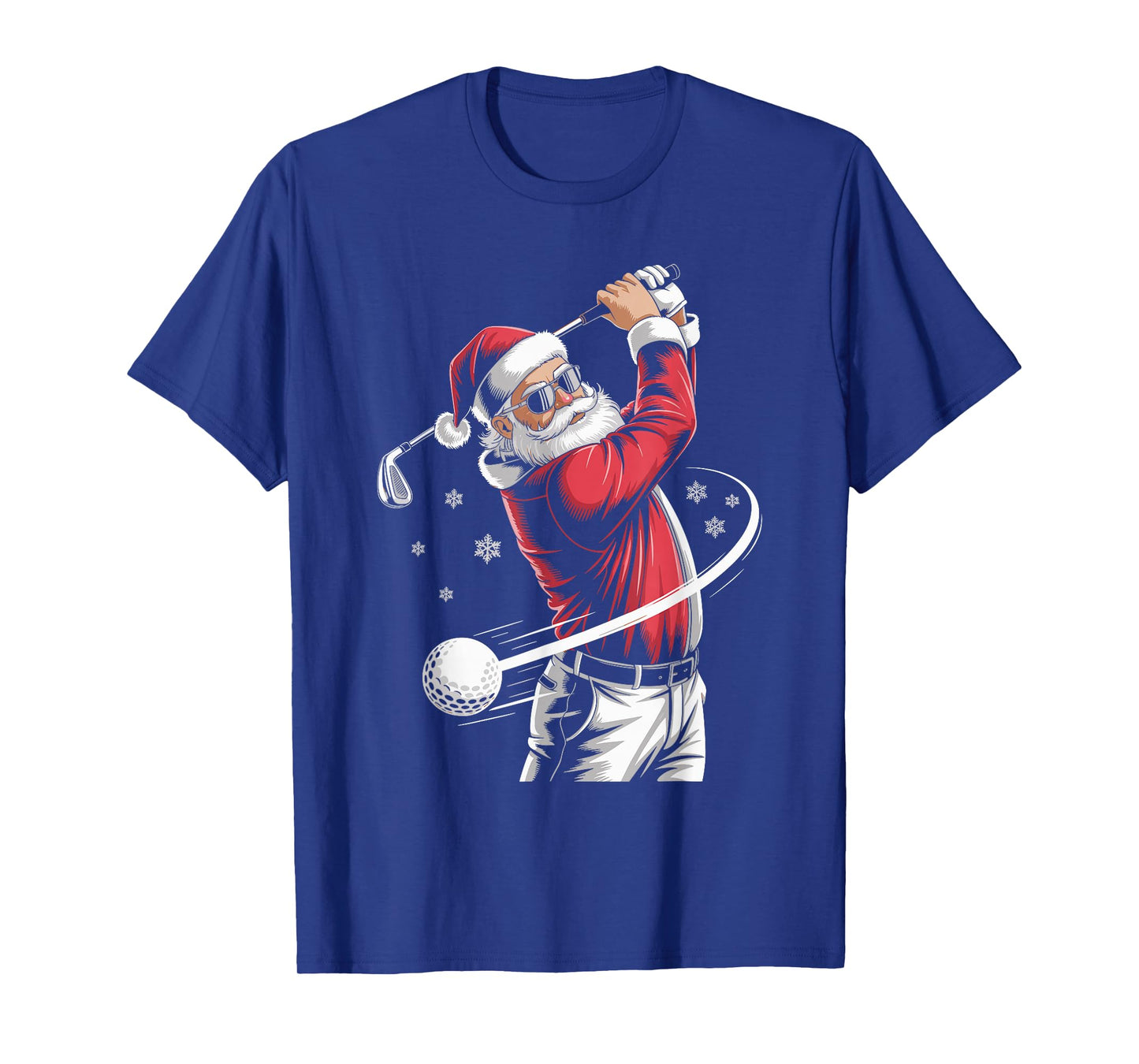 Santa Claus Golf Player Christmas Golfer Xmas Golfing T-Shirt