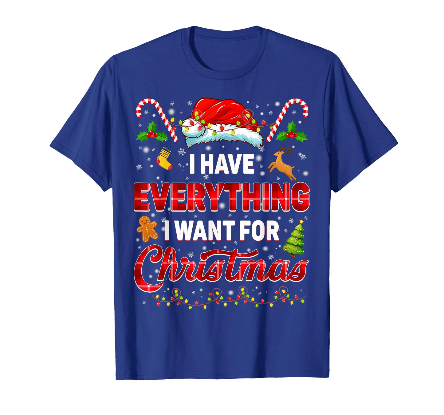 I Have Everything I Want Xmas Couple Matching Tee Men Women T-Shirt