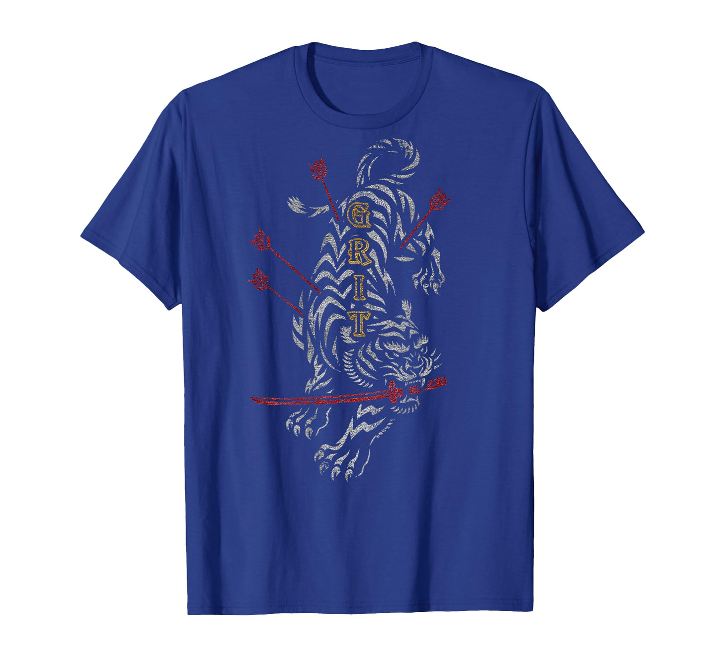 Hip Hop Y2K Vintage Retro Edgy Back Print Streetwear Tiger T-Shirt
