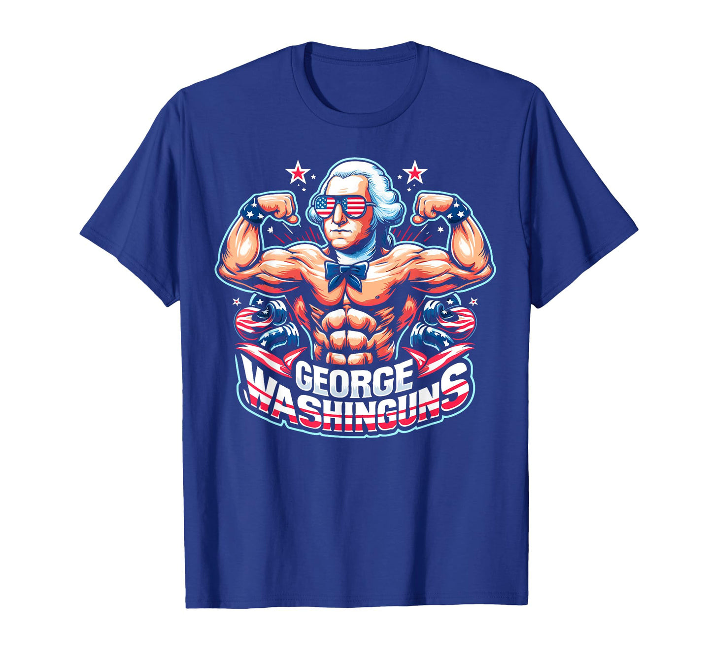 George Washinguns 4th of July George Washington Funny Gym T-Shirt