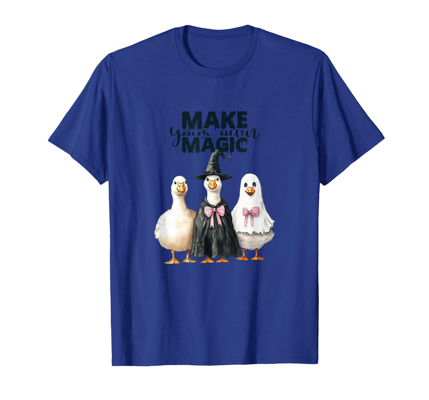 Funny Halloween Goose, Witch Ghost Cute Pet Costume T-Shirt