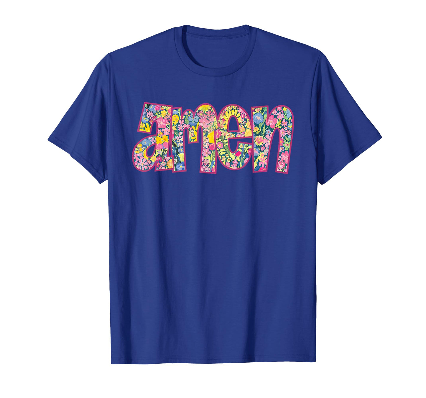 Retro Amen Floral Coquette Bow Jesus Girl Women Happy Easter T-Shirt