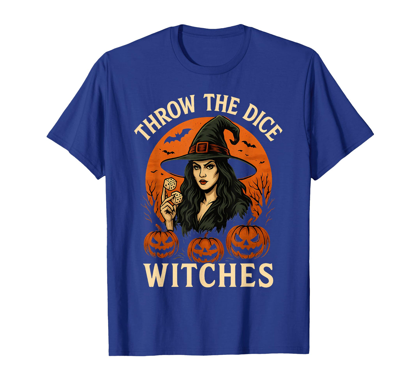 Throw The Dice Witches Halloween Bunco Game T-Shirt