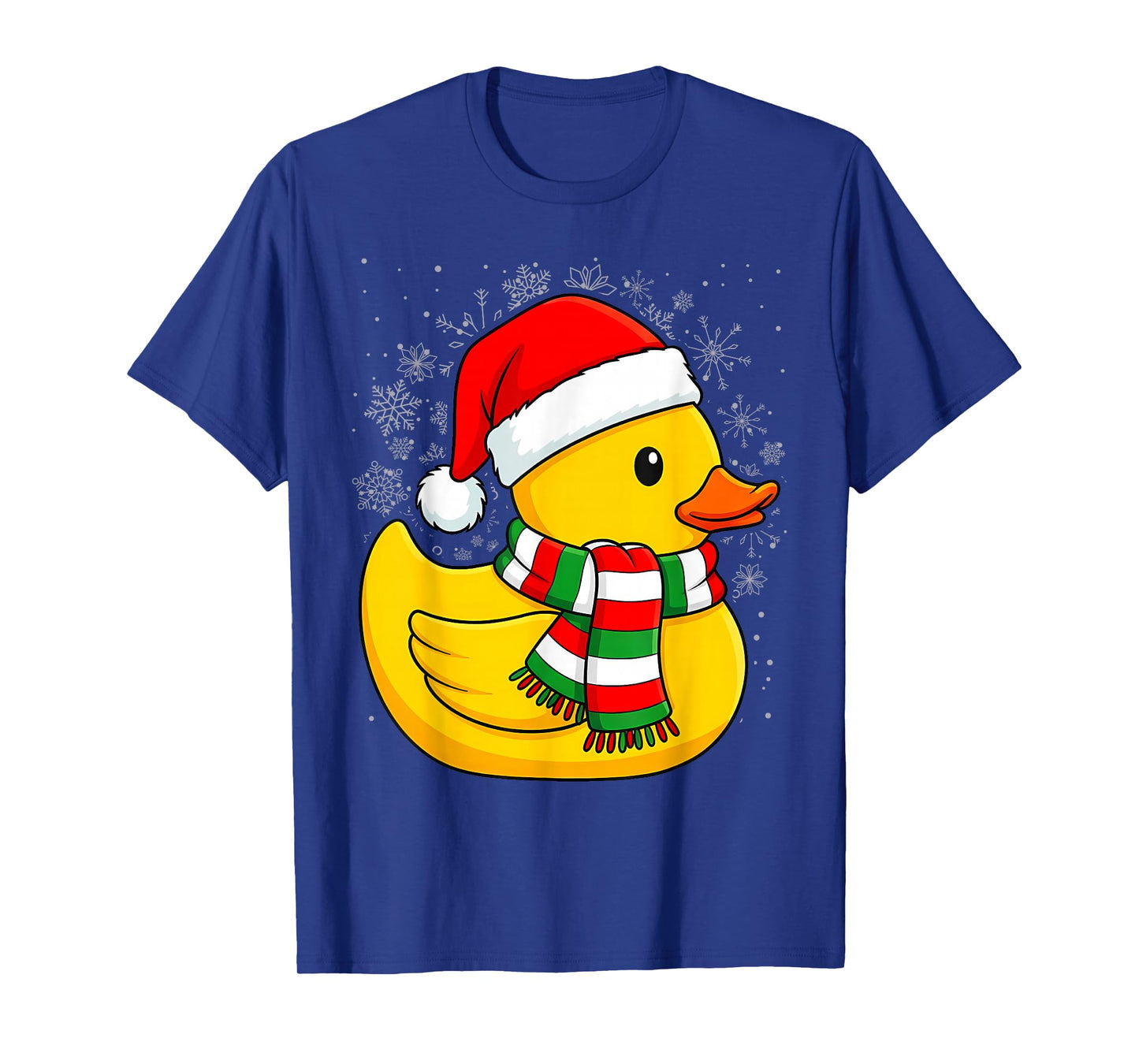 Funny Duck Christmas Santa Hat Rubber Ducky T-Shirt