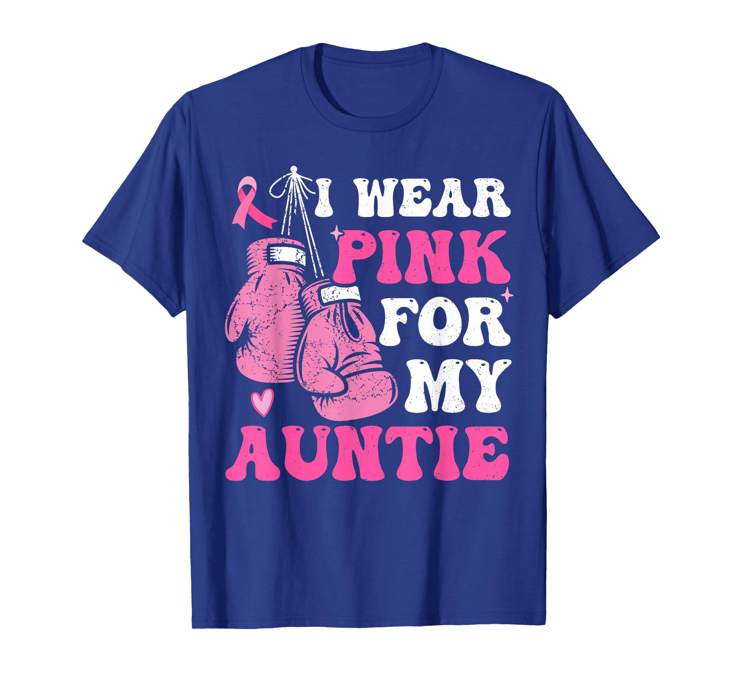 I Wear Pink For My Aunt Breast Cancer Awareness Auntie Women T-Shirt