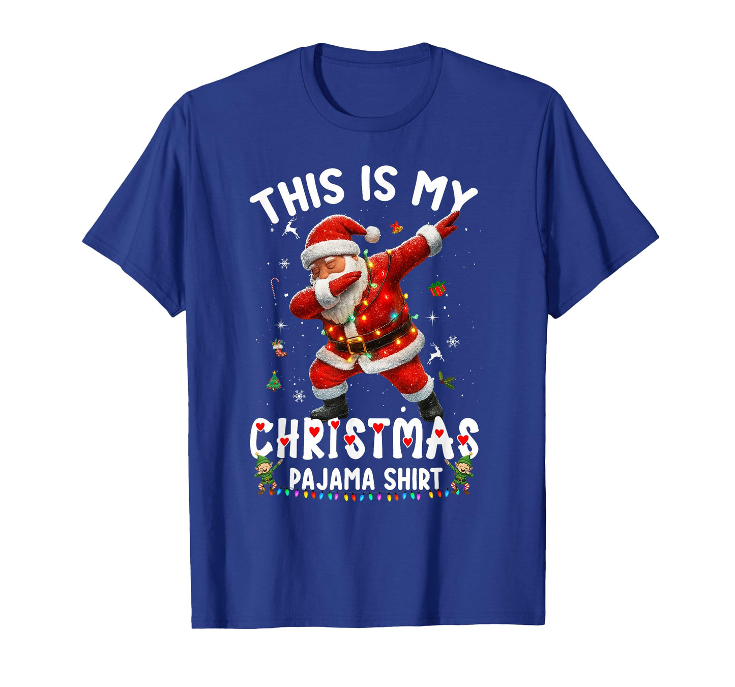Dabbing Santa Funny Christmas Shirts Women 2025 Boys Girls T-Shirt