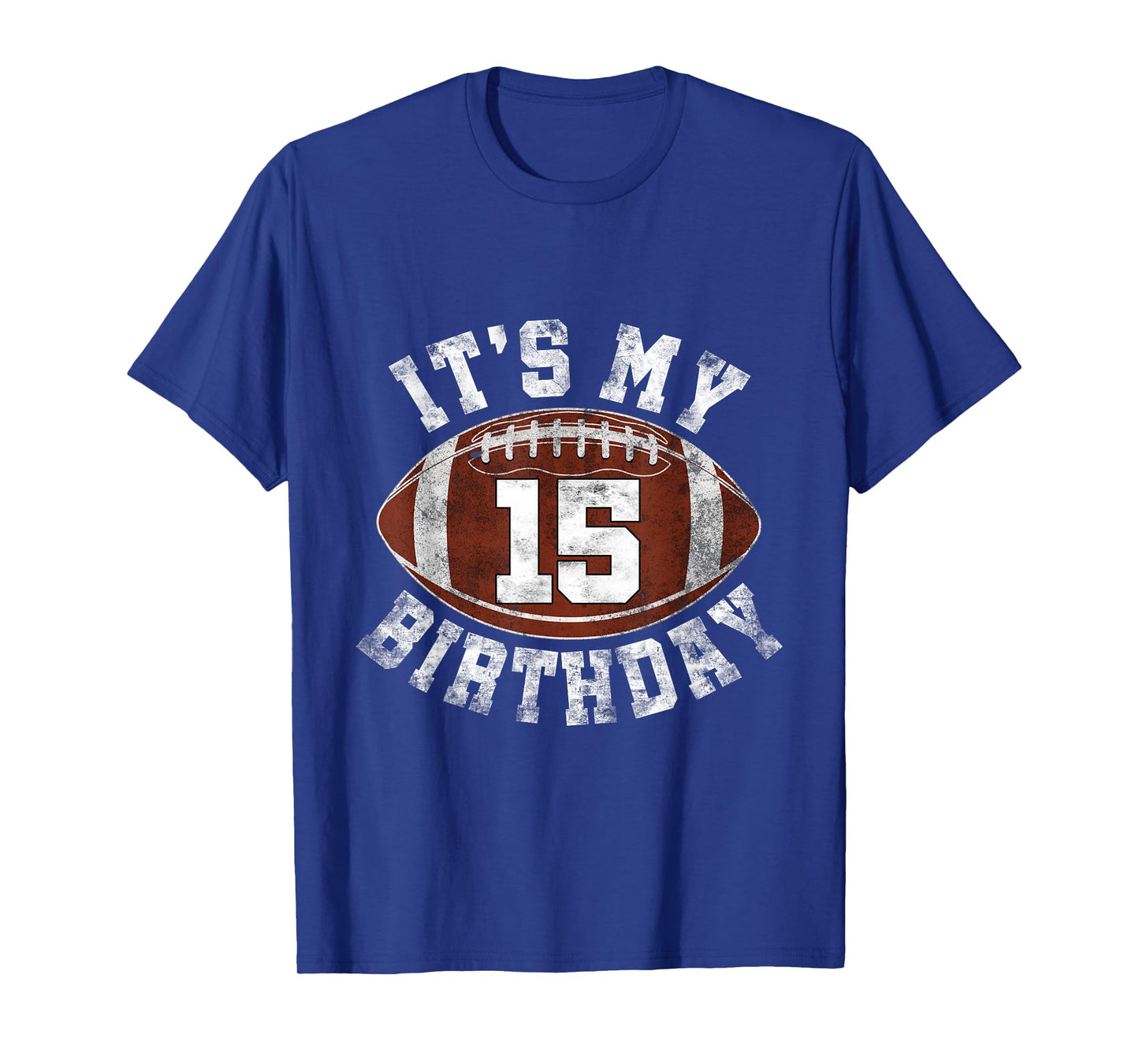 It's My 15th Birthday Boy 15 Year Old Gifts Football Player T-Shirt