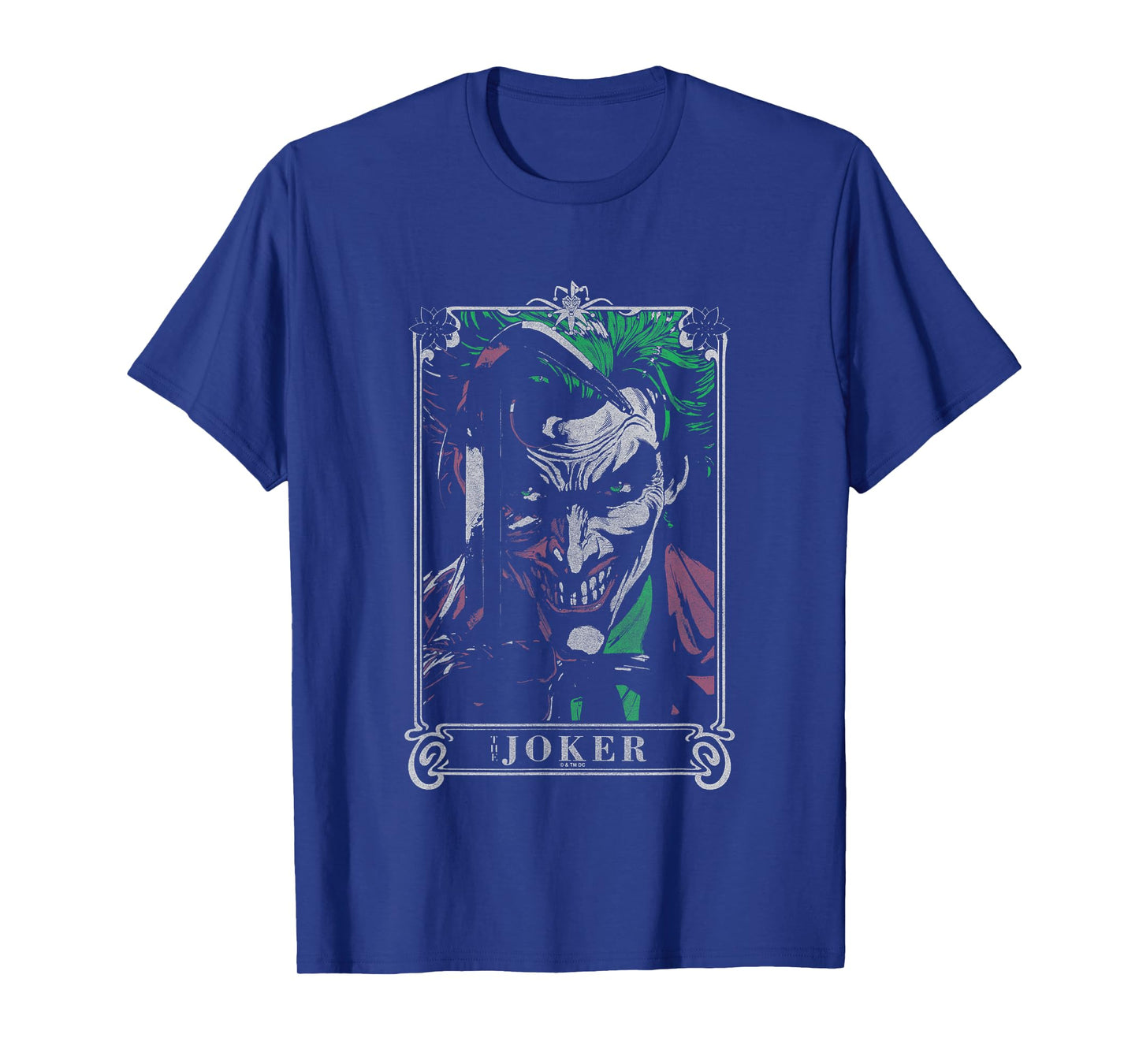 DC Comics Batman The Joker Tarot Card Vintage Portrait T-Shirt