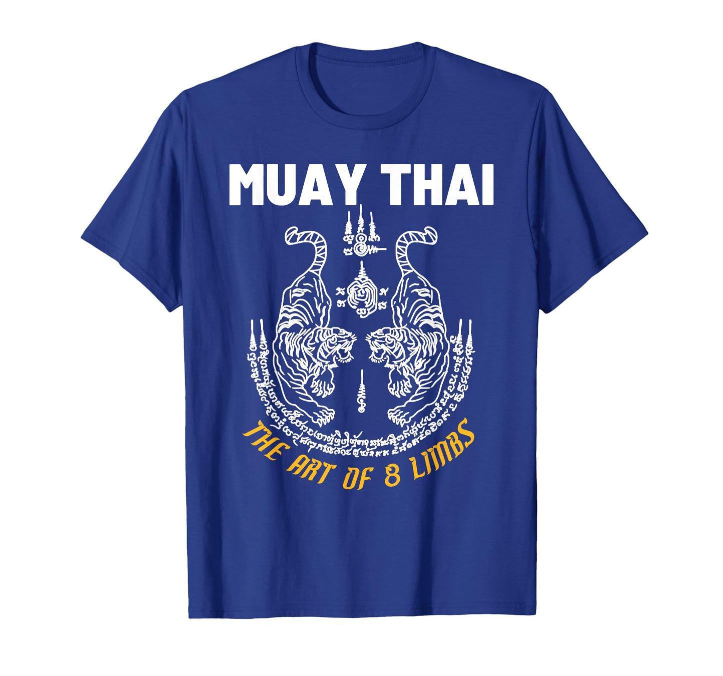 The Art Of 8 Limbs Muay Thai Martial Art Sak Yant Twin Tiger T-Shirt