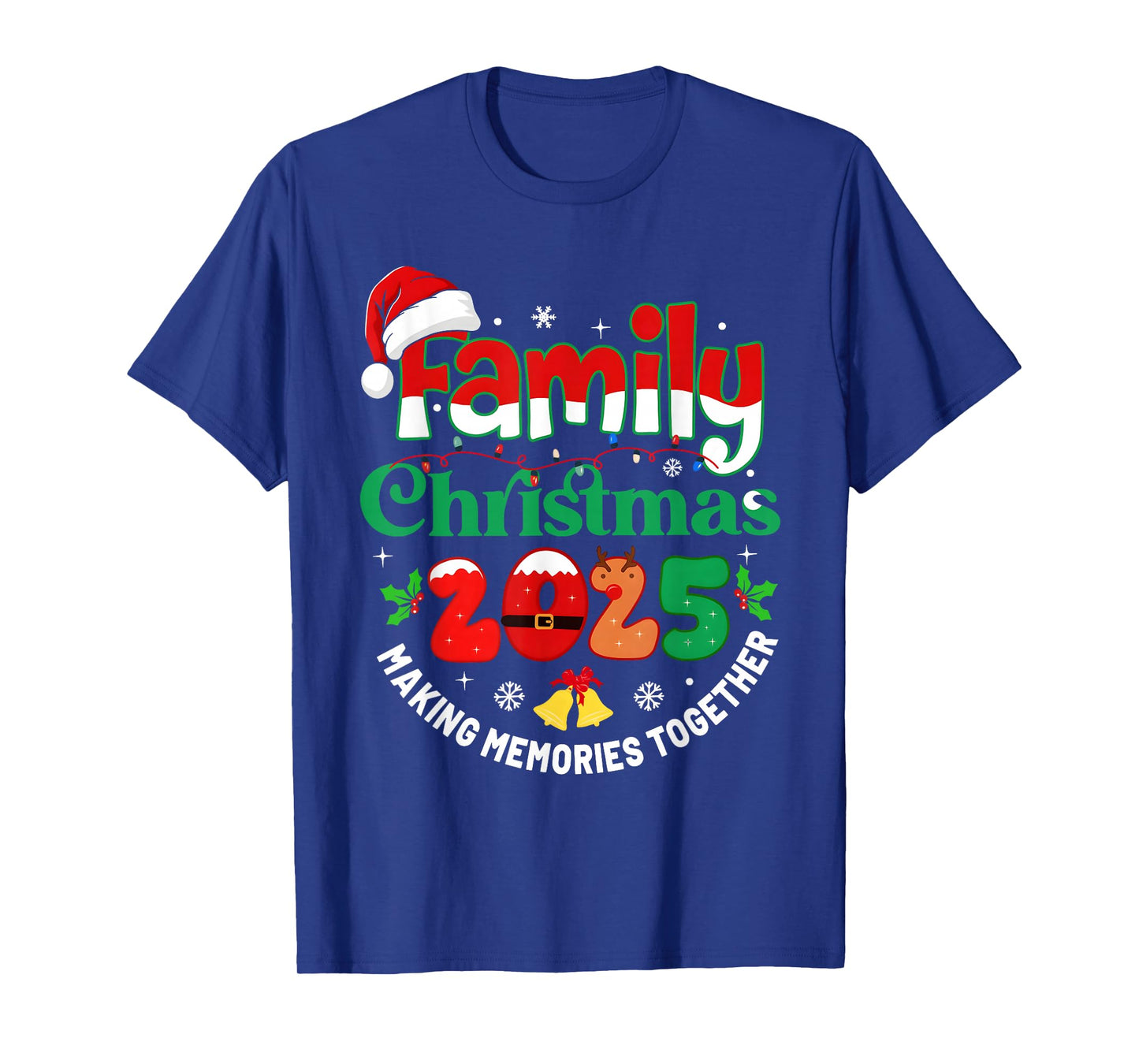 Family Christmas 2025 Matching Outfit Xmas Squad Santa T-Shirt