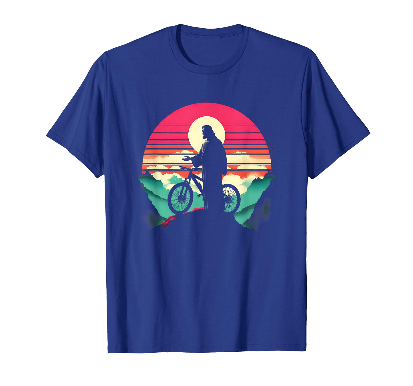 Jesus Mountain Bike - Funny Christian Religious Cyclist T-Shirt