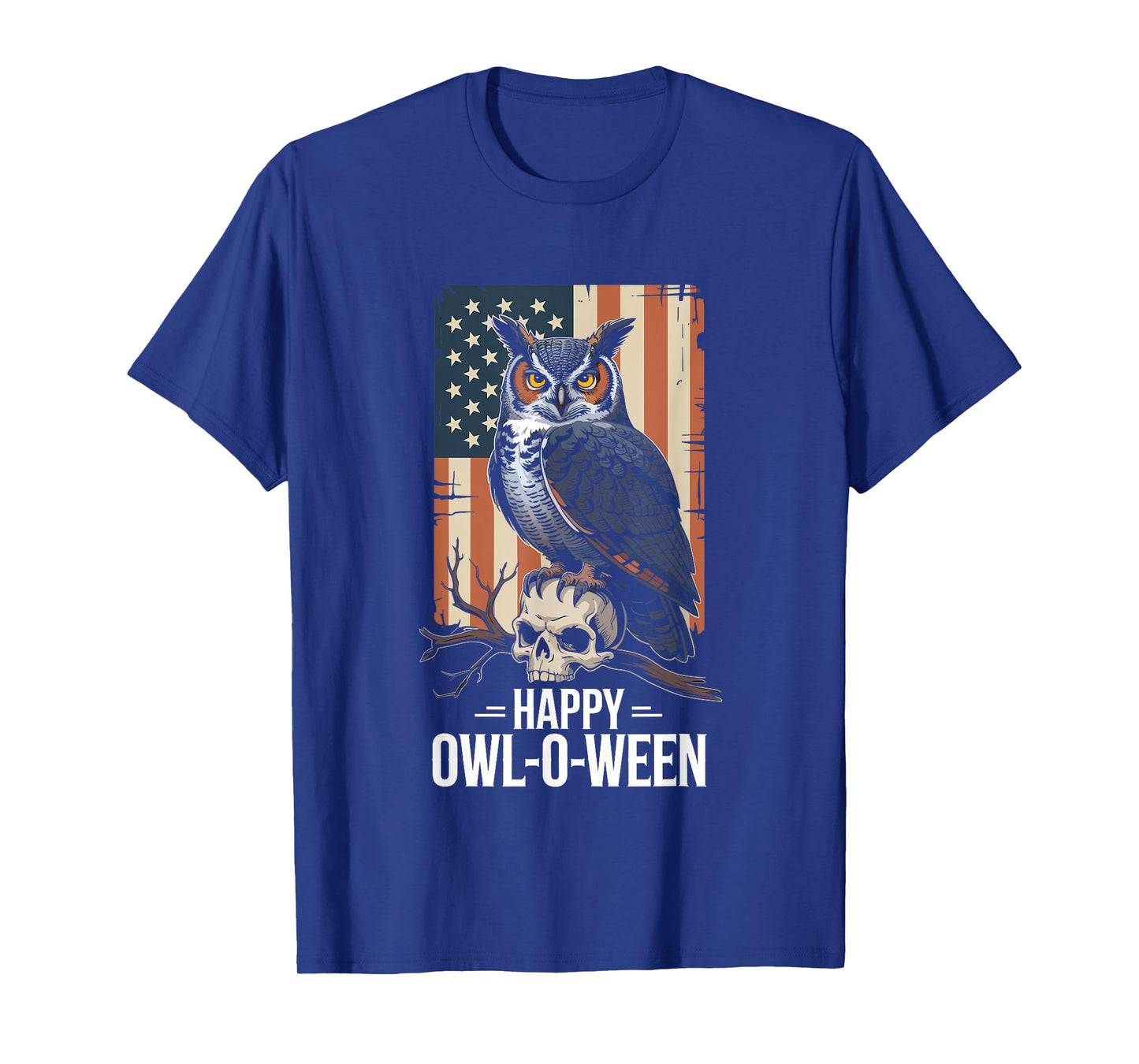 Happy Owl-O-Ween Cute Funny Owl Witch Hat Halloween T-Shirt