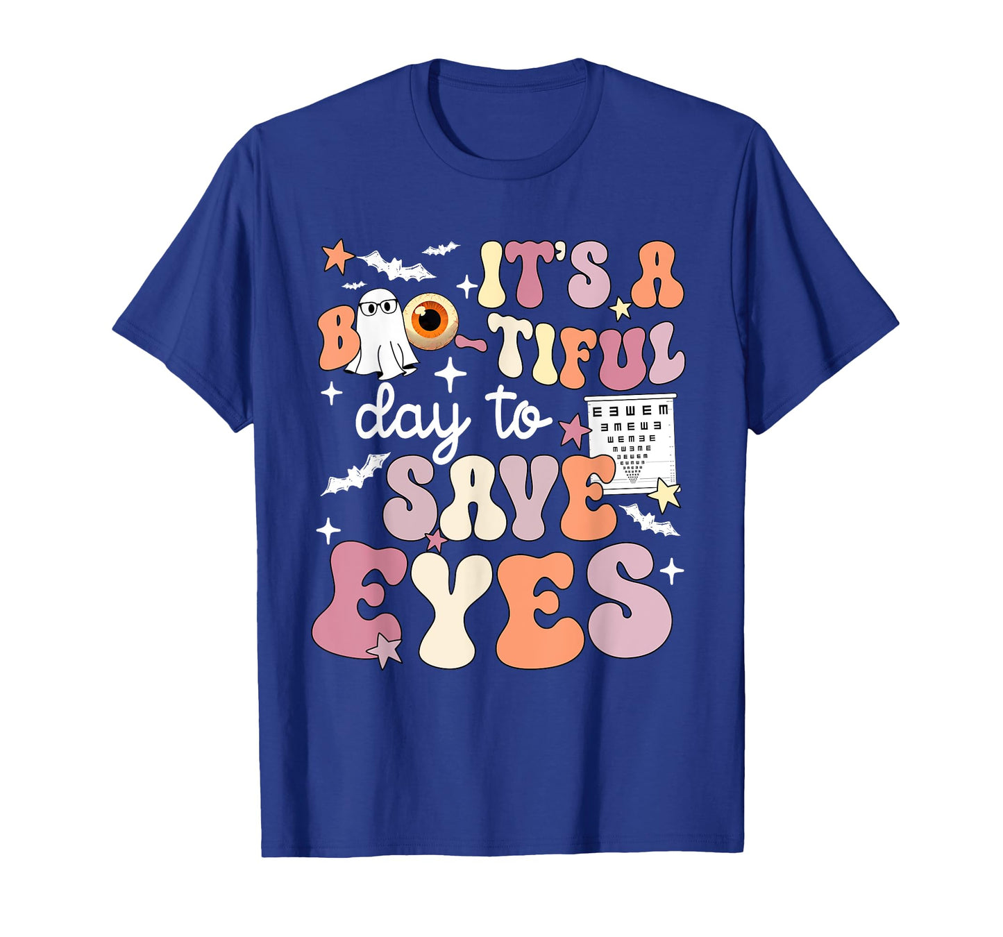 It's A Bootiful Day To Save Eyes Halloween Optometrist Eye T-Shirt
