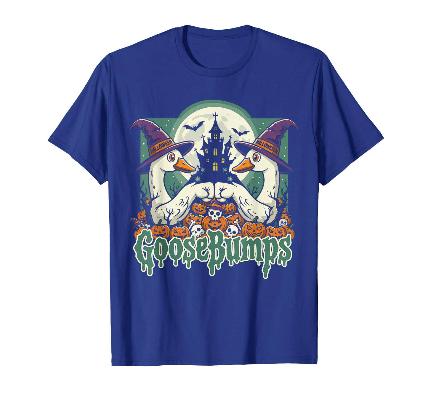 Cute Spooky Goose Shirt, Funny Halloween Goose Bumps T-Shirt
