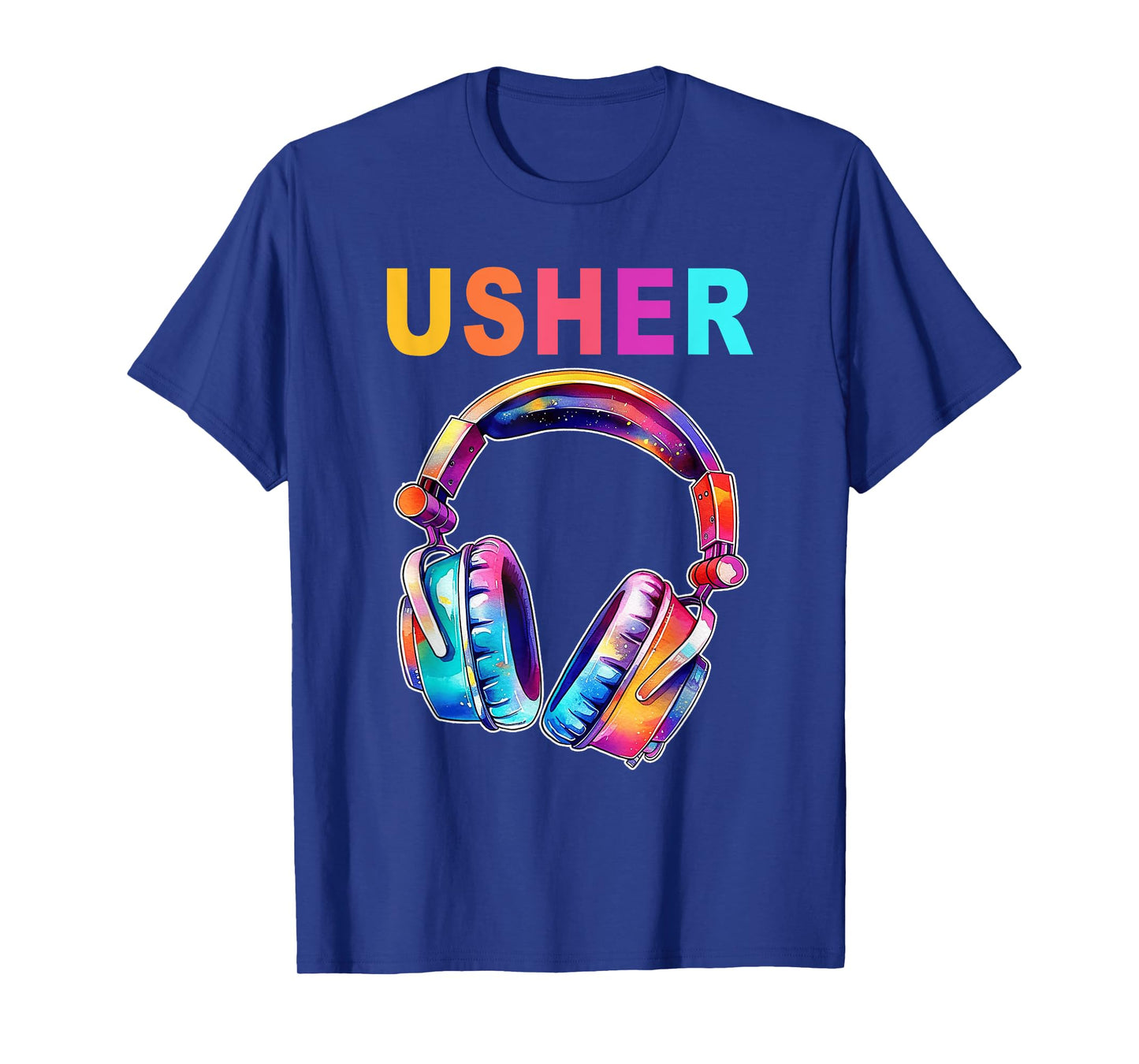 USHER Headphone Music Lover Hiphop Fan Music T-Shirt