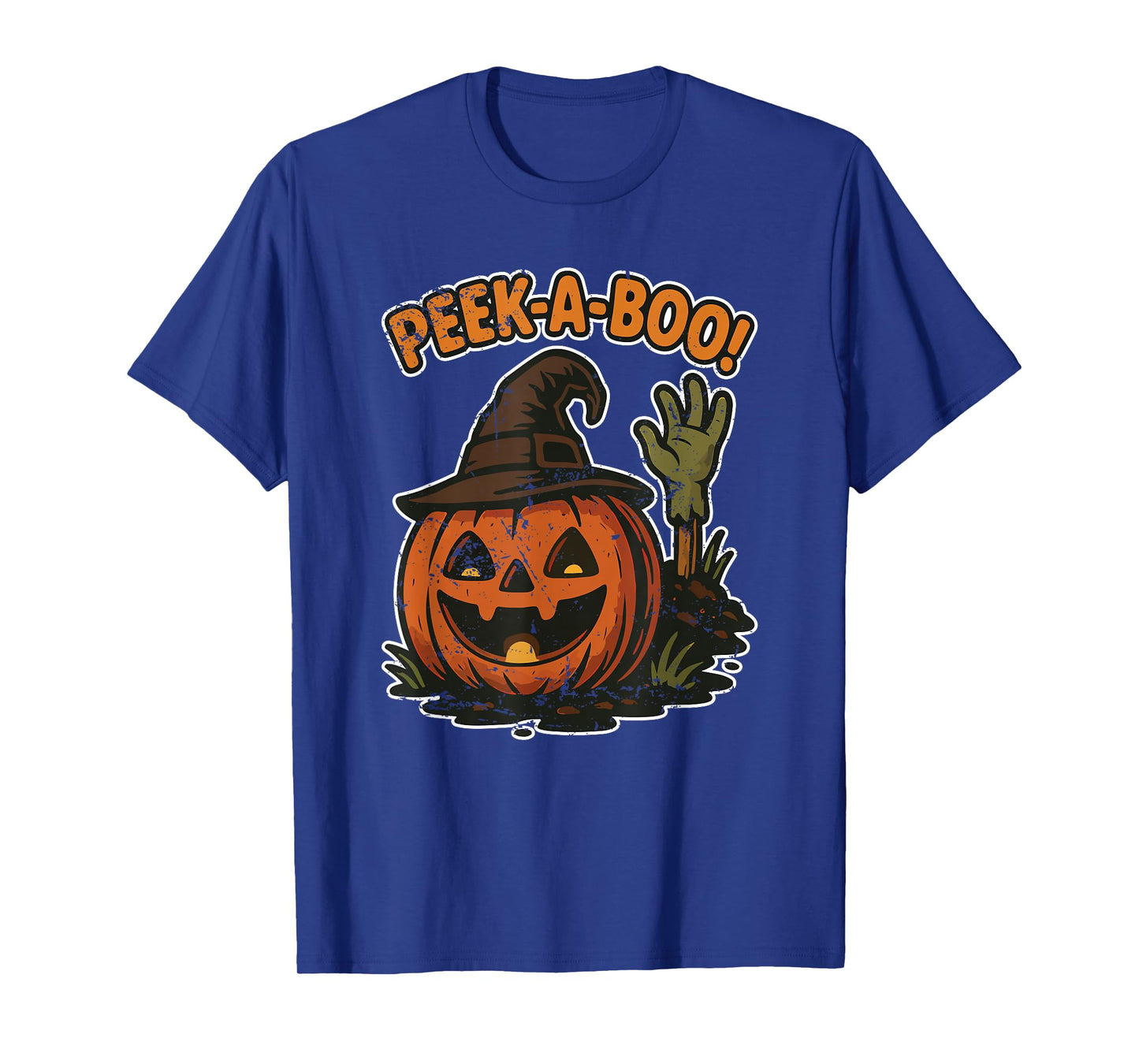 Peek A Boo Pumpkin Witch Hat T-Shirt