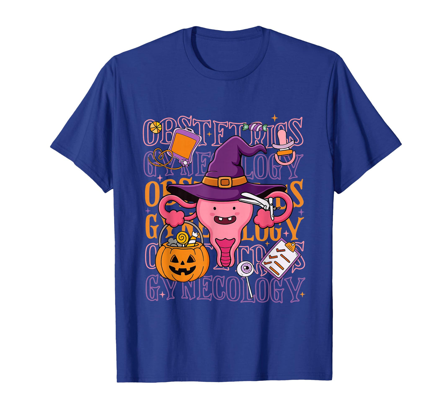 OB Nurse Leopard Rainbow Gynecology Obstetrics Pediatric T-Shirt