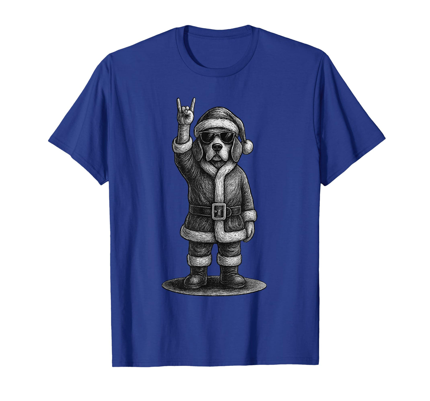 Beagle Rock Music Christmas Dog Lover T-Shirt