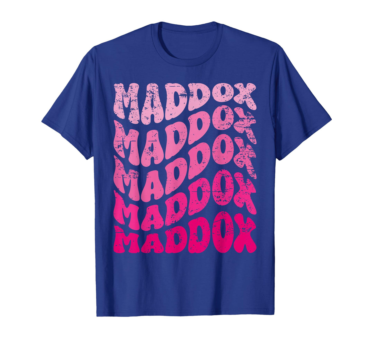 Retro Maddox First Name Personalized Maddox Groovy Vintage T-Shirt