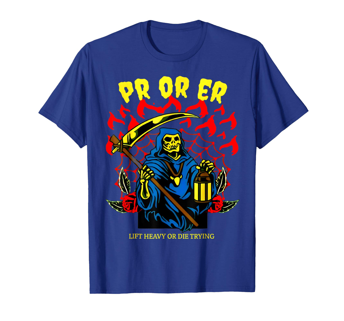 PR or Er Gym Weightlifting Bodybuilding Spooky Halloween T-Shirt