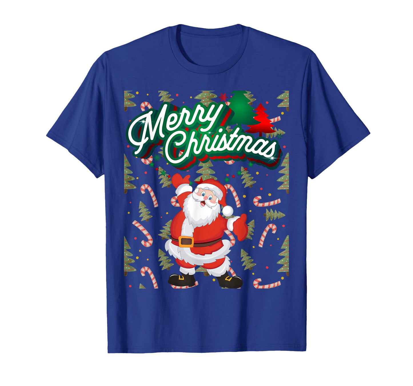 Christmas Happy Santa Claus Festive Holidays T-Shirt