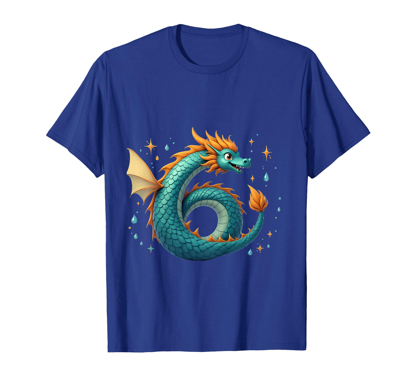 Turning 6 Years Old Birthday, Boy Dragon 6th Bday Girl T-Shirt