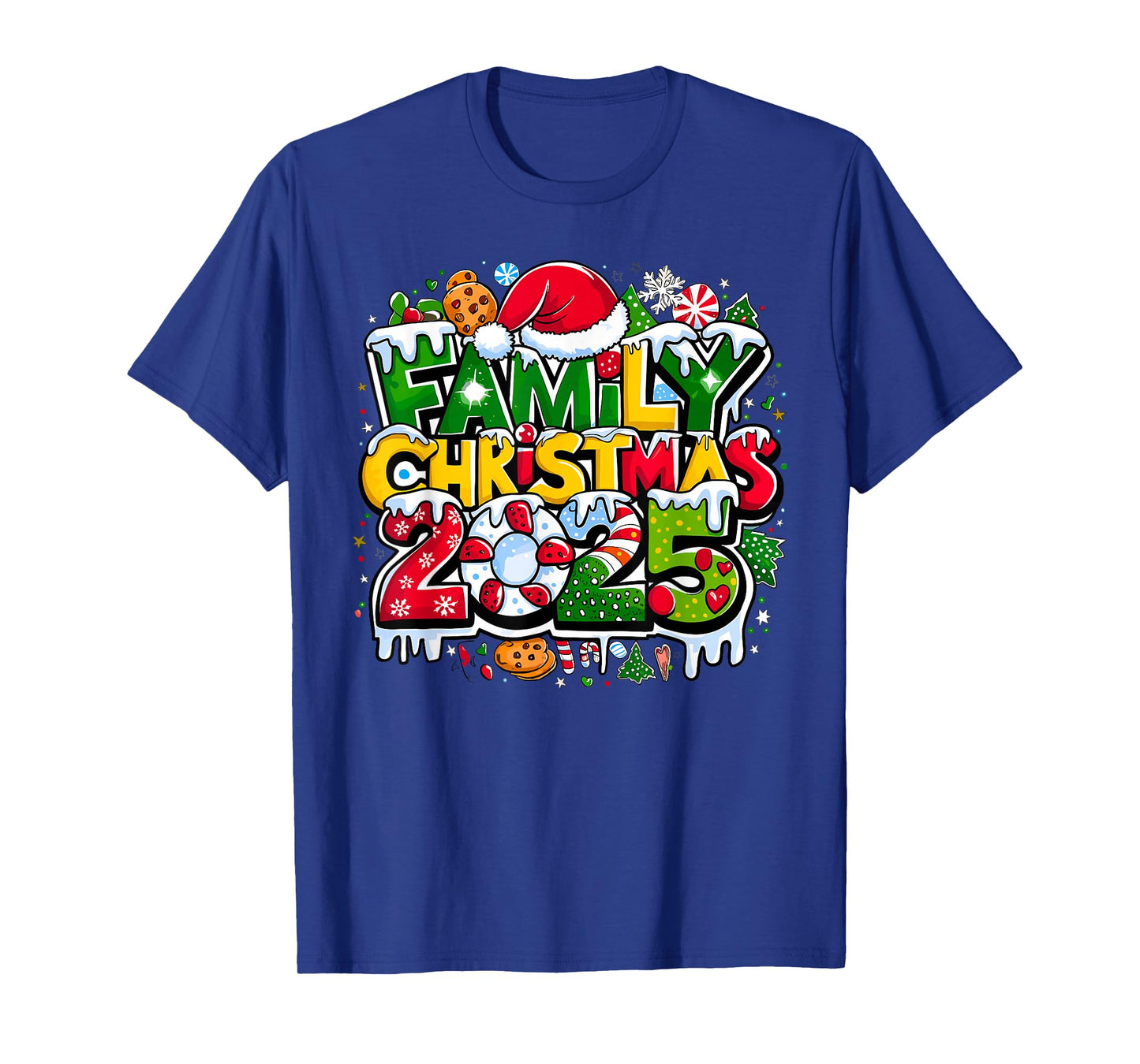 Family Christmas 2025 Making Memories Together Santa Candy T-Shirt