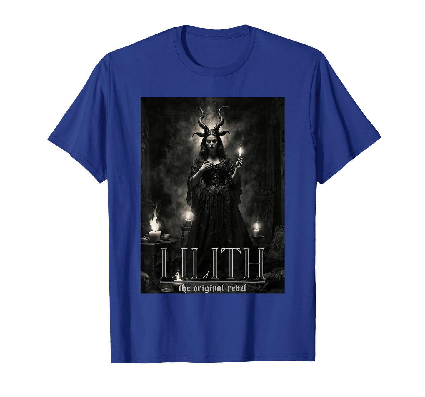 Lilith The Original Rebel Girl Floral Goddess Witch Pagan T-Shirt