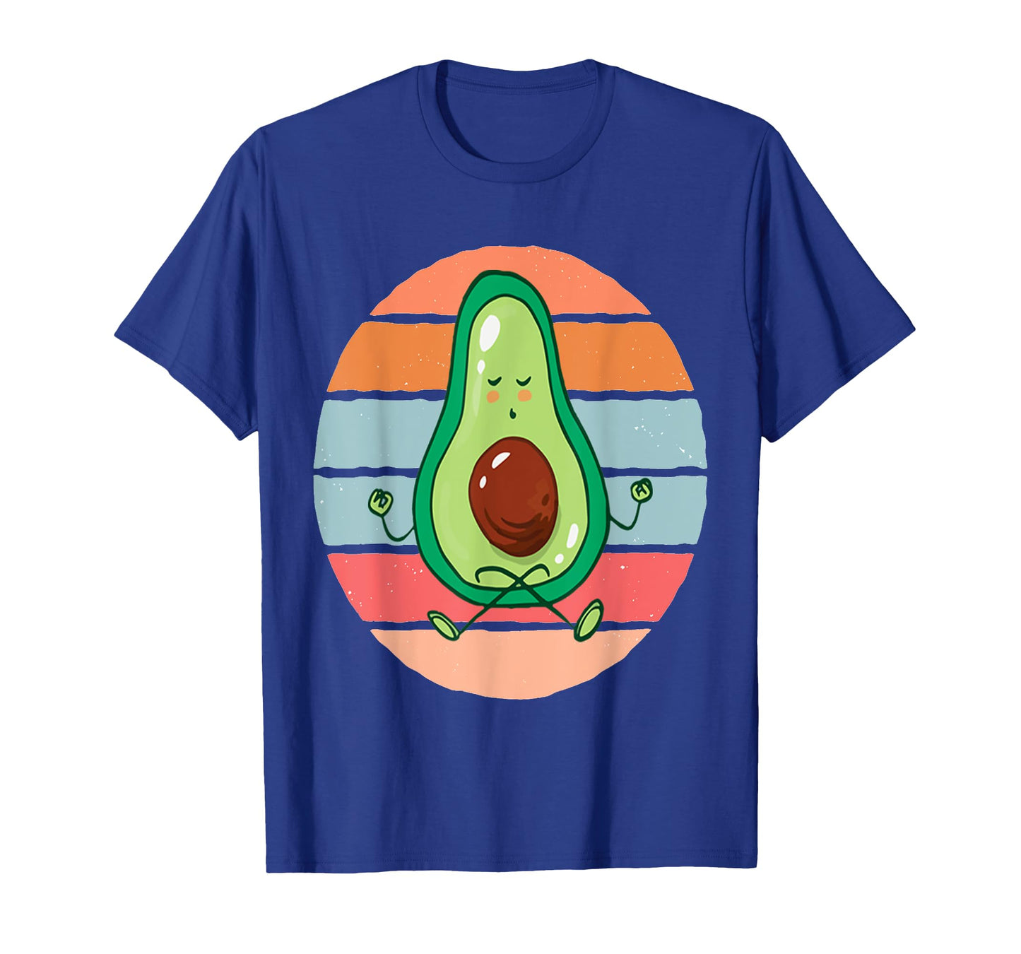 Funny Avocado Yoga Fitness Funny Exercising Gym Meditation T-Shirt