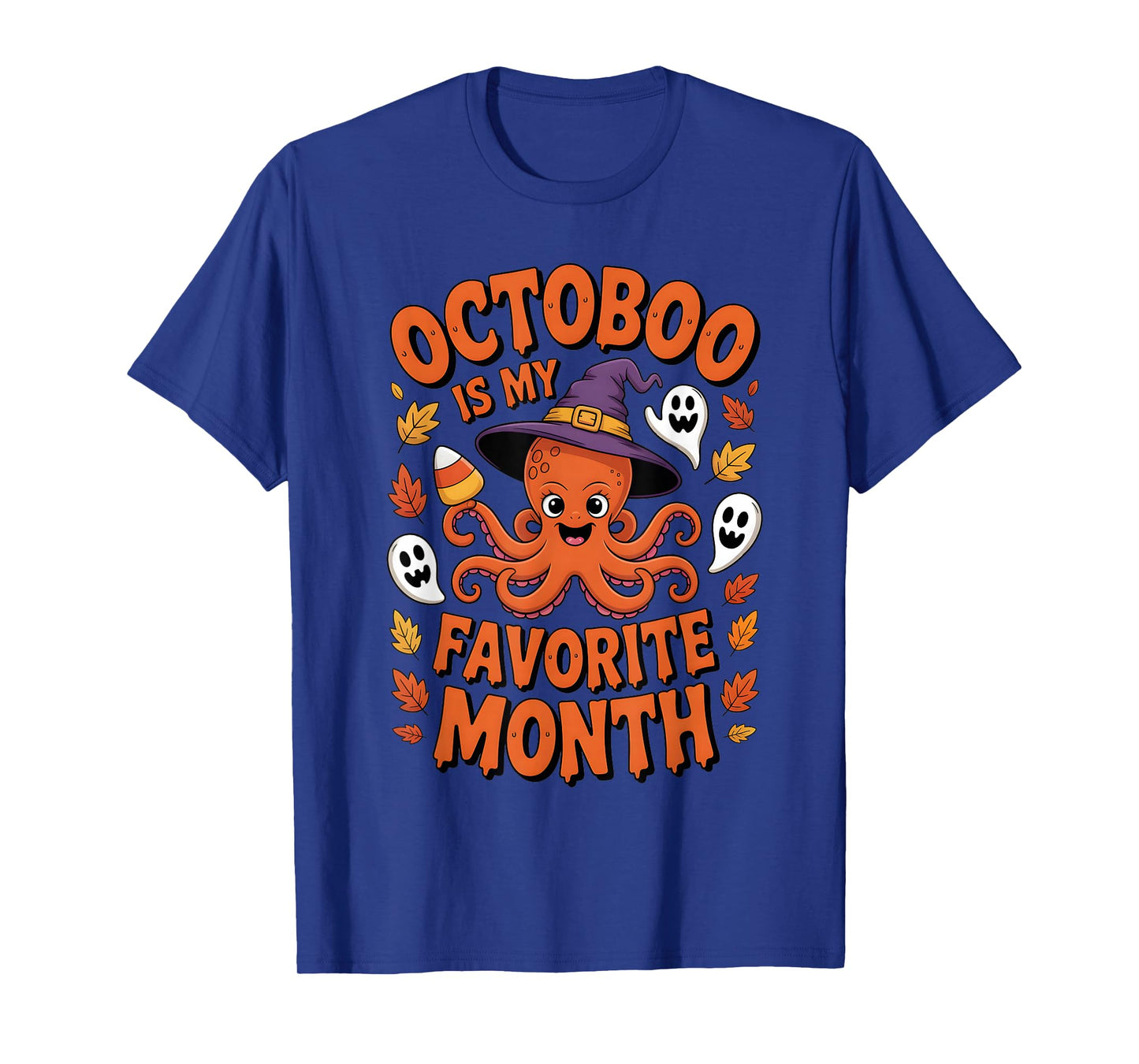 Octoboo is My Favorite Month Funny Halloween Octopus T-Shirt