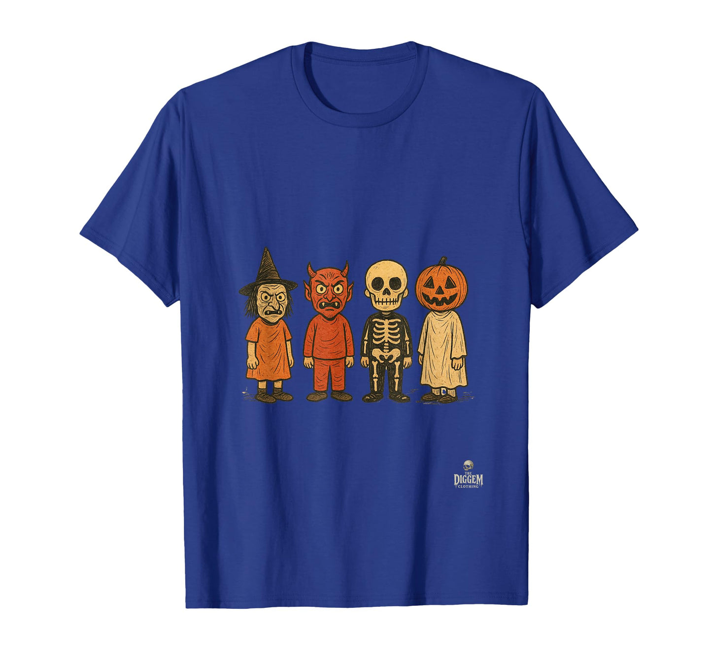 Vintage Halloween Kids in Classic Costumes T-Shirt