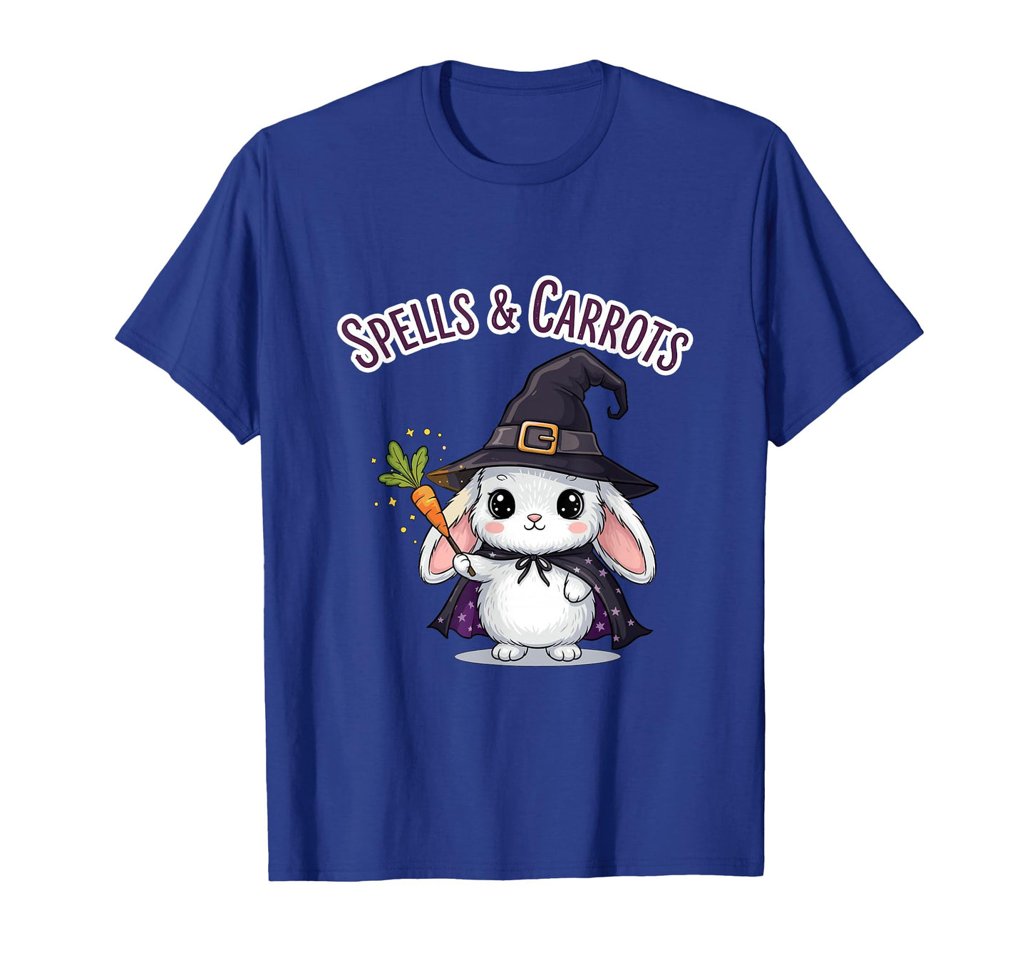 Spells and Carrots Cute Bunny Witch Halloween T-Shirt
